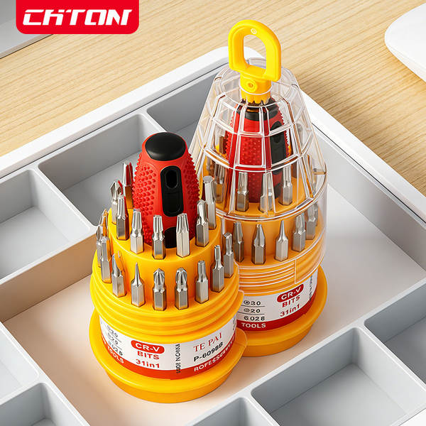 CHTON Tōtō 31 Combinação 1 parafuso kit com aço magnético isolante de carbono 46 peças de ferramentas