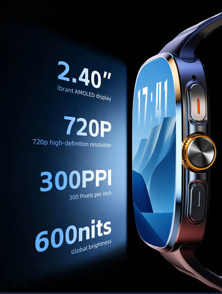 Relógio inteligente transfronteiriço m99 relógio inteligente 5g global de 2,4 polegadas à prova d'água giratória foto relógio de telefone do Google