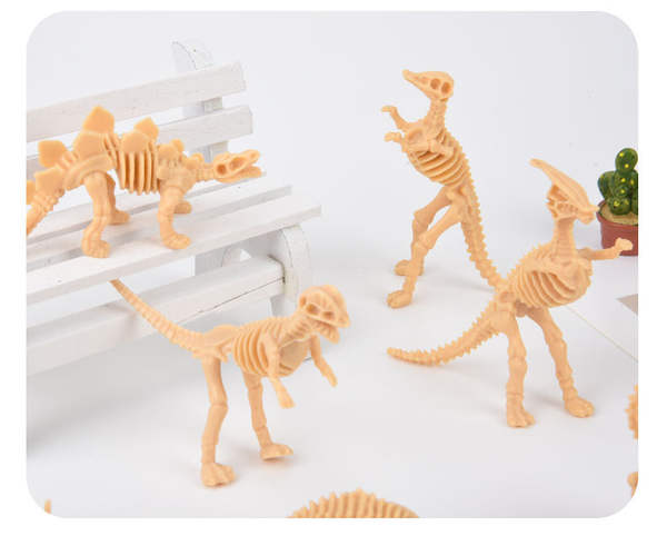 Crianças desenvolvem brinquedos inteligentes modelo de dinossauro simulando esqueleto de dinossauro pequeno 12 modelos de esqueleto de escavação arqueológica