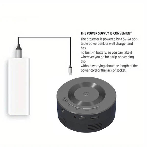 Mini YT200 Projector Doméstico Transfronteiriço Mini Portable Mini Projector Criança Pequeno Projector Doméstico Pequeno