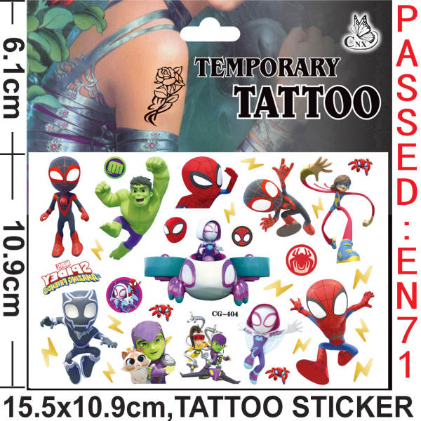 Tatuagem Temporária de Spiderman