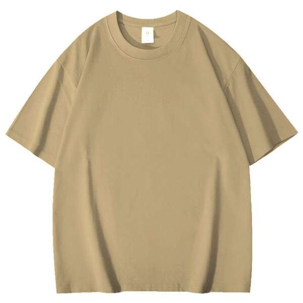 T-shirt de algodão curto personalizado padrão de logotipo de roupa de trabalho de casaco de algodão 220 gramas transfronteiriço comércio exterior atacado