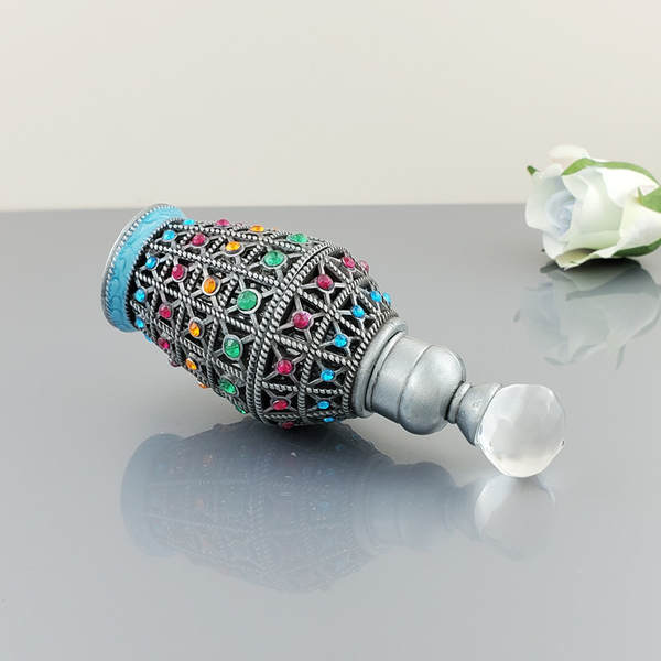 Egipto Dubai Frasco de perfume antigo do Oriente Médio Frasco de perfume de óleo essencial Árabe Frasco de distribuição de óleo essencial 12ml