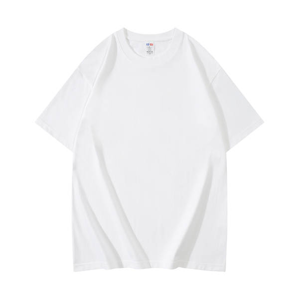 230 gr de pulseira curta corda branca T-shirt personalizado logo roupa de trabalho de algodão puro de algodão puro personalizado