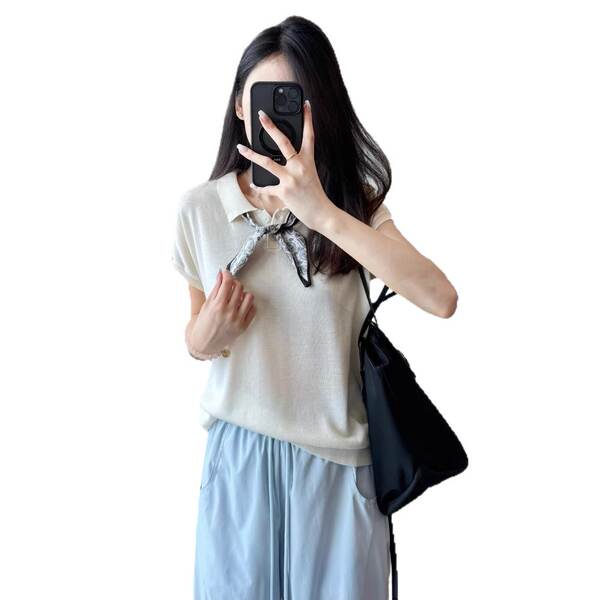 Camisa curta feminina de linho