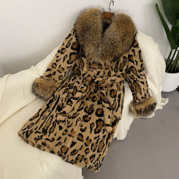 Venda rápida Venda quente Euro-americano Outono Inverno Novo Leopardo Coelho Coelhos Coelhos Coelhos Coelhos Coelhos Coelhos