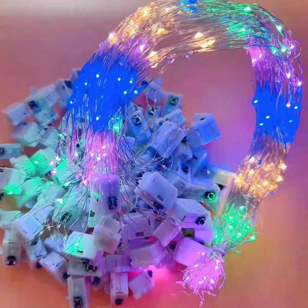 Lanternas coloridas LED lanternas de cobre lanternas de flores lanternas de torta de Natal decoradas com lâmpadas coloridas com lanternas cheias de estrelas