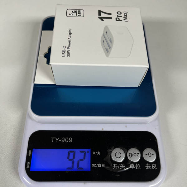Cabeça de carregamento transfronteiriça de 35W para a Europa e os EUA para o novo carregador de iPhone 17 da Apple