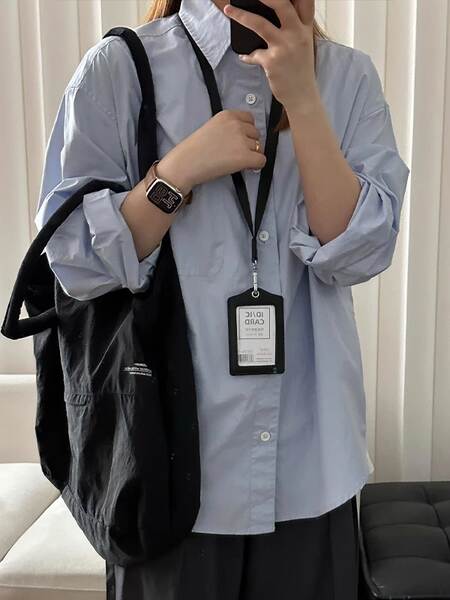 100% de algodão puro e escuro azul extremamente leve camisa 