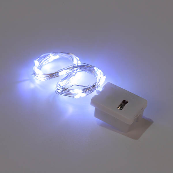 LED corda de cobre lâmpada pequena caixa branca de três camadas de regulação de corda de luz atmosfera de decoração de corda de luz com corda de luz flash corda de luz pequena