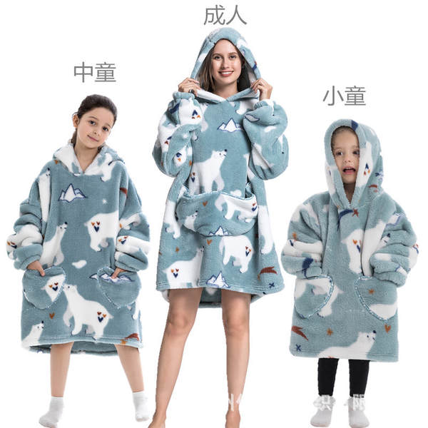 Vestido de frio para usar tapete franco-britânico camisa de esporte super grande camisa de segurança de cabeça preguiçoso tapete de televisão espessa