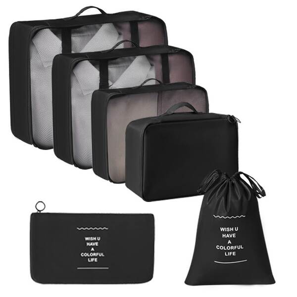 Kit de Organização de Viagem 7 Peças