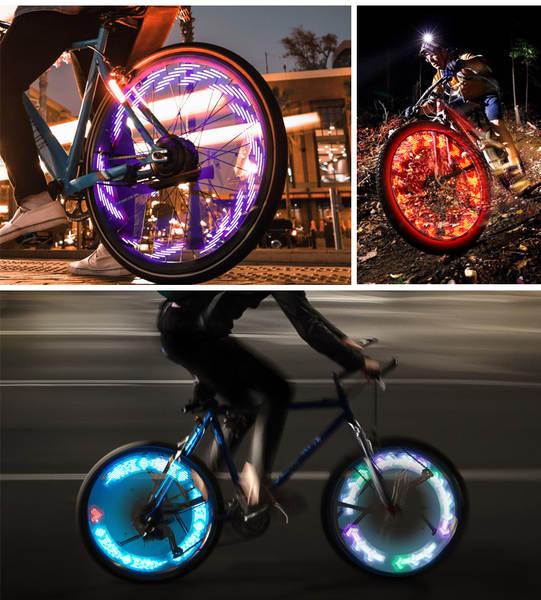 Luzes para Pneus de Bicicleta