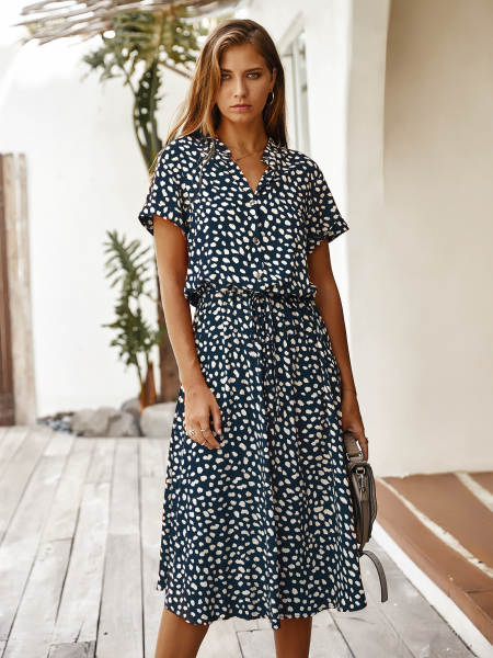 Vestido da Amazon para o verão de 2026 com mangas curtas