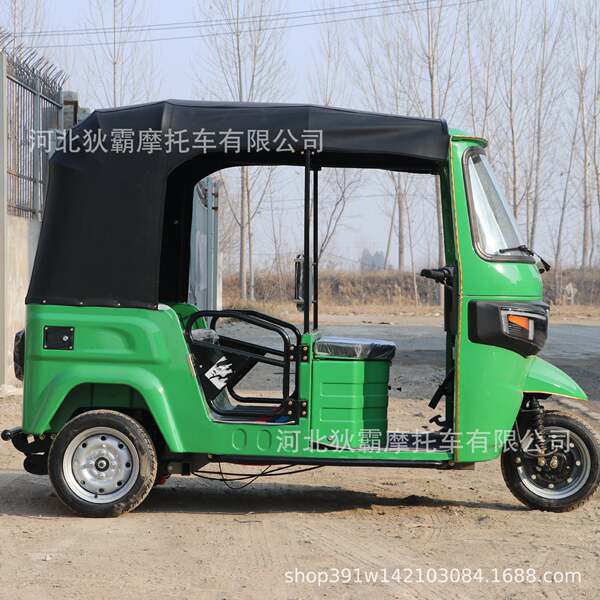 TUK-TUK Transfronteiriço Tricolor Elétrico África Índia Passageiro Turco Bajaj Modelo de combustível Tricolor