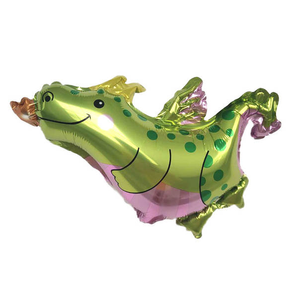 Dinossauro série inteira coroa dinossauro desenho animado verde dinossauro floresta festa de decoração atmosfera de balão de alumínio para atacado