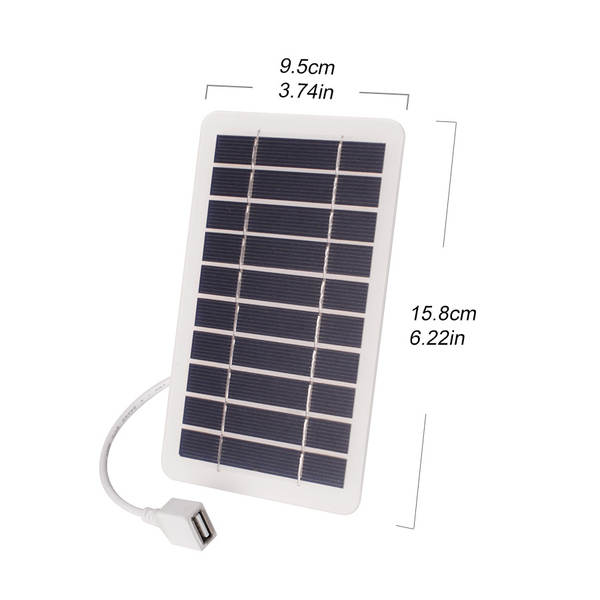 5V2W Solar Panel Carregador de telemóvel USB Interface Externo Flexível Panel fotovoltaico Pequeno