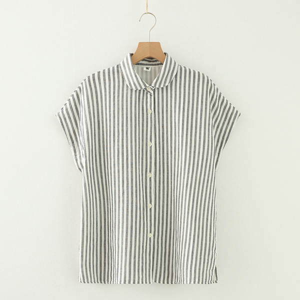 Blusa feminina de algodão sem mangas