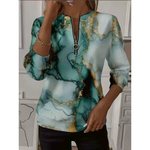 Outono Novo Modelo Europeu e Americano Lingerie Feminino T-Shirt Pós-Símia Vintage Camiseta Desportiva