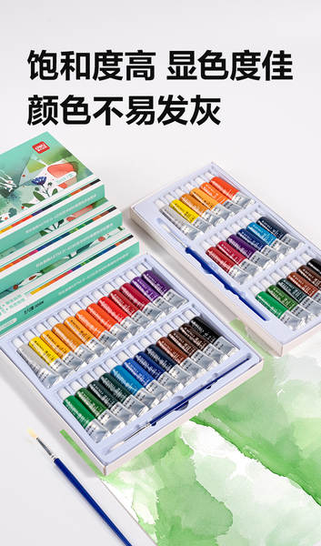Painéis de água de 12 cores para alunos de pintura para iniciantes Painéis de acrílico para crianças