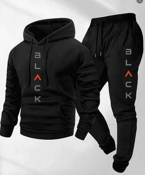 Camiseta de corrida de inverno e calça de corrida de inverno para homens 2 peças