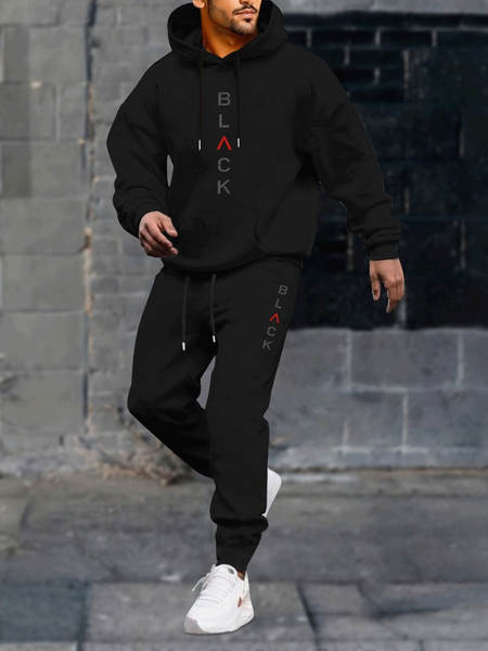 Camiseta de corrida de inverno e calça de corrida de inverno para homens 2 peças