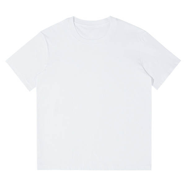230 gr de corda T-shirt de pulseira curta para homens e mulheres vestido de verão peso pesado algodão puro relaxante roupa de banho pura vestido branco