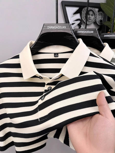 2025 Nova linha de luxo luxuoso homem de luxo pulseira curta pulseira POLO tendências de verão homens camisa de luxo