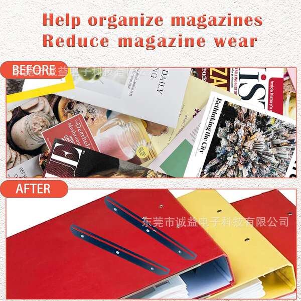 Organizador de Revistas para Pasta de 3 Anéis