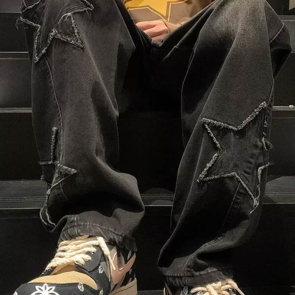 Calça Jeans Masculina Larga Inverno