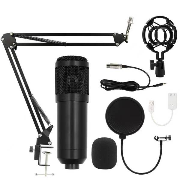 Transfronteiriço BMW 800 microfone v8s cartão de som em inglês computador celular gravação ao vivo completo de equipamentos de podcast