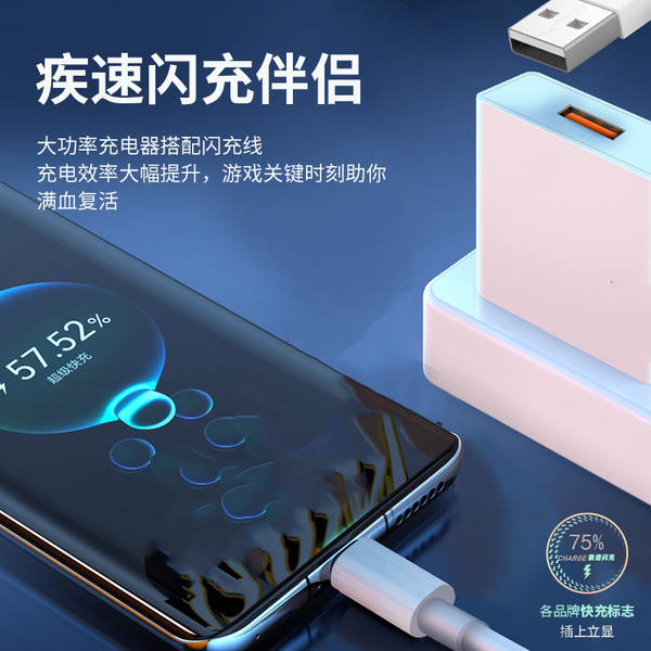 Carregador de telemóvel certificado 3C compatível com a cabeça de carregamento Iqoo compatível com a cabeça de carregamento rápido de 120W