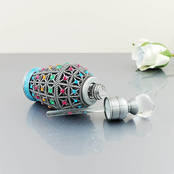 Egipto Dubai Frasco de perfume antigo do Oriente Médio Frasco de perfume de óleo essencial Árabe Frasco de distribuição de óleo essencial 12ml