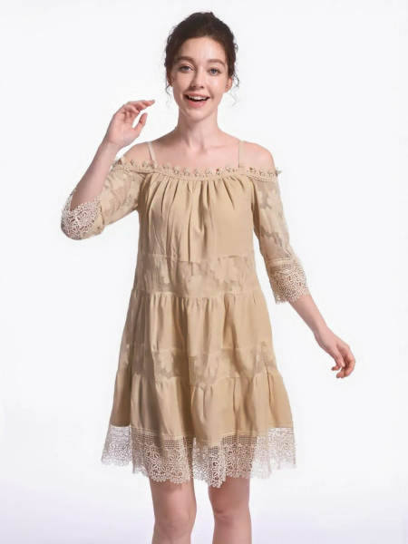 Vestido de princesa amazônica transfronteiriça de estilo europeu e americano vestido de ombro raso vestido de pendura de moda puro vestido de solteiro