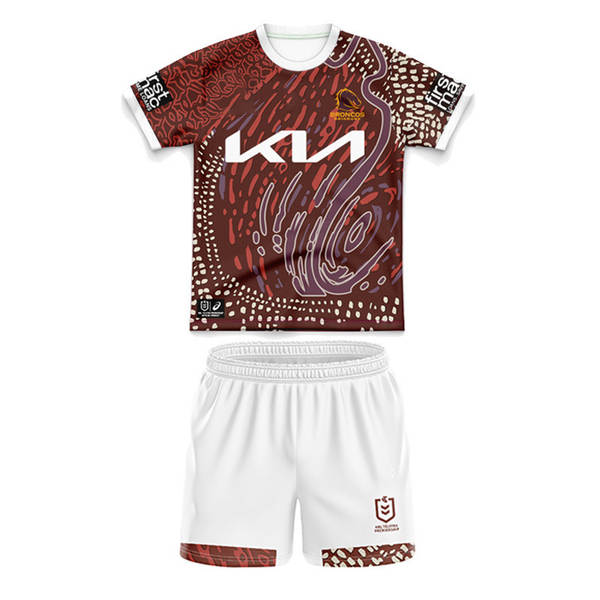 T-shirt de futebol NRL 2023 T-shirt de treinamento de cavalo de corrida em casa para crianças com mangas curtas T-shirt de esportes transfronteiriço