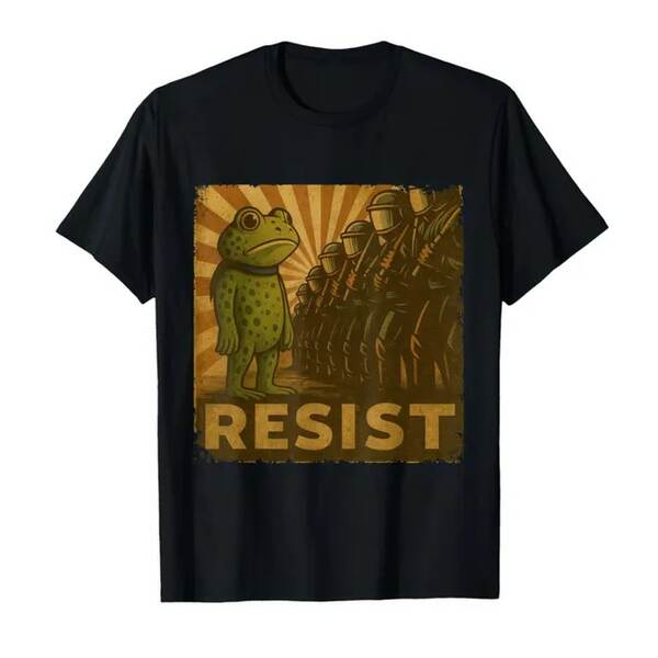 Portland Frogs Protesto Publicidade Poster Resistência Activistas T-Shirt Homens Dama T-Shirt Shorts 1012-1