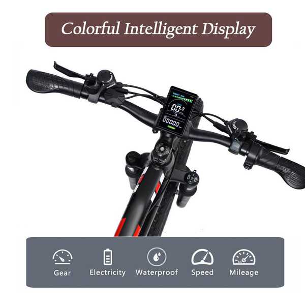 Uma bicicleta elétrica de 21 ciclos de velocidade única para escalada de montanha ajuda a atravessar o campo