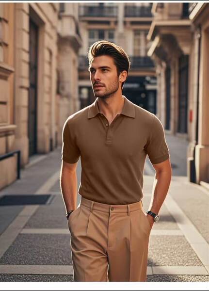 Camisa Polo Masculina de Verão