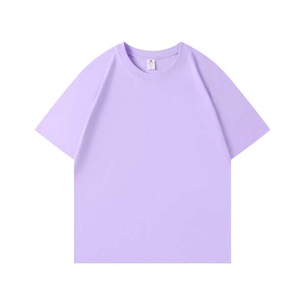 Camiseta de algodão puro para crianças 220 gramas de algodão personalizado padrão de logotipo para crianças vestido de verão para o comércio exterior