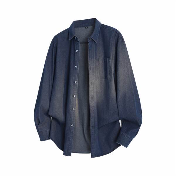 Transfronteiriço puramente homem camisa de pulseira outono novo cowboy cabelo solto casaco casual masculino masculino