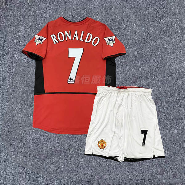 0204 Temporada Man L Traje de Futebol No. 7 Beckham Clássico Retrô Clássico No. 7 C Ranhuras curtas