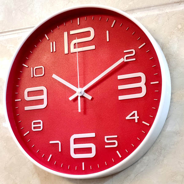 12 polegadas 30cm silencioso pendurado relógio relógio horário Amazon cross-border pendurado wall clock atacado