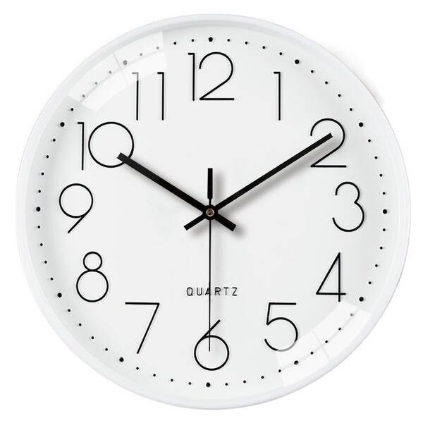 Relógio circular de 12 polegadas simples pendurar relógio sala de estar sensível avançado casa dormitório relógio pendurar decoração de parede relógio atacado