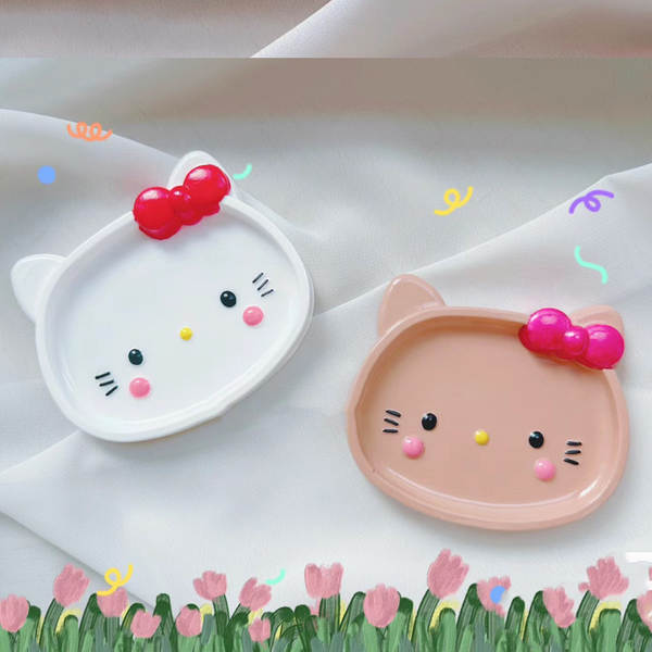 Série de bonecas de creme de lava de prato pequeno, novo e novo, bonecas de erva-de-ferrugem, estilo de gato de gatilho DIY manual