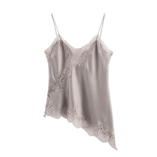 Comércio Exterior Transfronteiriço 2025 União Européia Roupas femininas de moda temperamento sexy raso não-asimétrica vestido de casaco 5919200