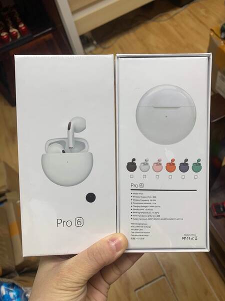 Pro4 4a geração de fones de ouvido pro6 Bluetooth para redução de ruído AIRmini wireless tws movimento 6a geração pro5 J6 luz verde