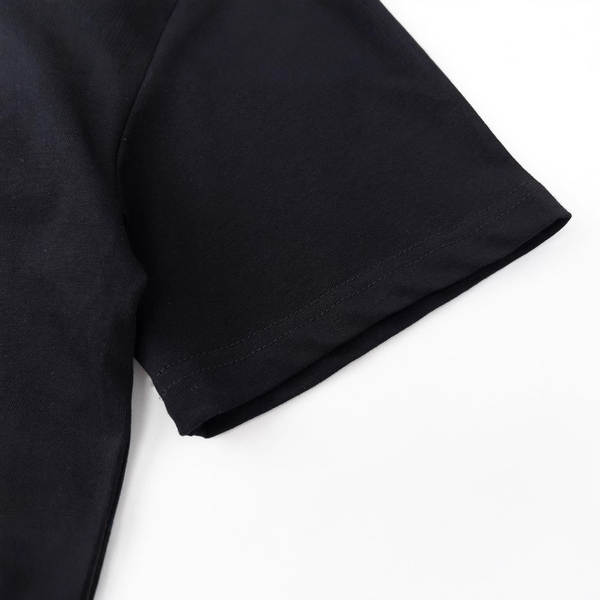 Camisa curta de manga com estampa de letra