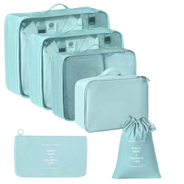 Conjunto de 7 Bolsas de Organização para Viagem