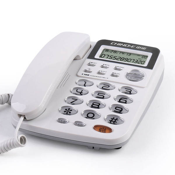 C168 cabos telefônicos fixos para escritório de escritório sem bateria para negócios domésticos