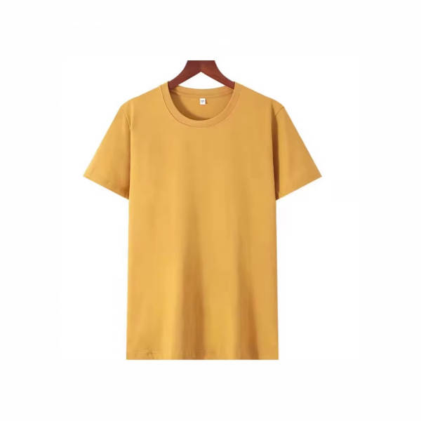 180gCVC T-Shirt de algodão puro de algodão puro de pulso curto T-Shirt masculino curto T-Shirt de ar confortável T-Shirt masculino
